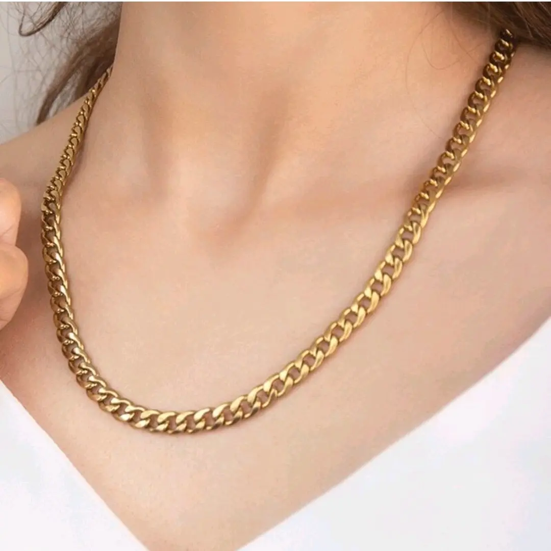 گردنبند اسپرت کارتیر تخت استیل زنانه رنگ ثابت (ویولت گالری) کد ۱۲۸۱