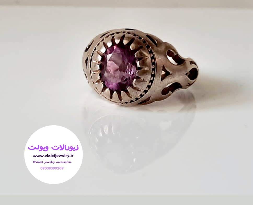 انگشتر نقره مردانه وزن ۱۱.۴ سنگ اصلی 💎 کد ۳۰۹