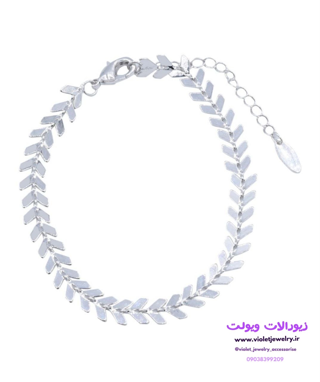 پابند طرح گندمی جنس استیل کد ۷۰۱۰
