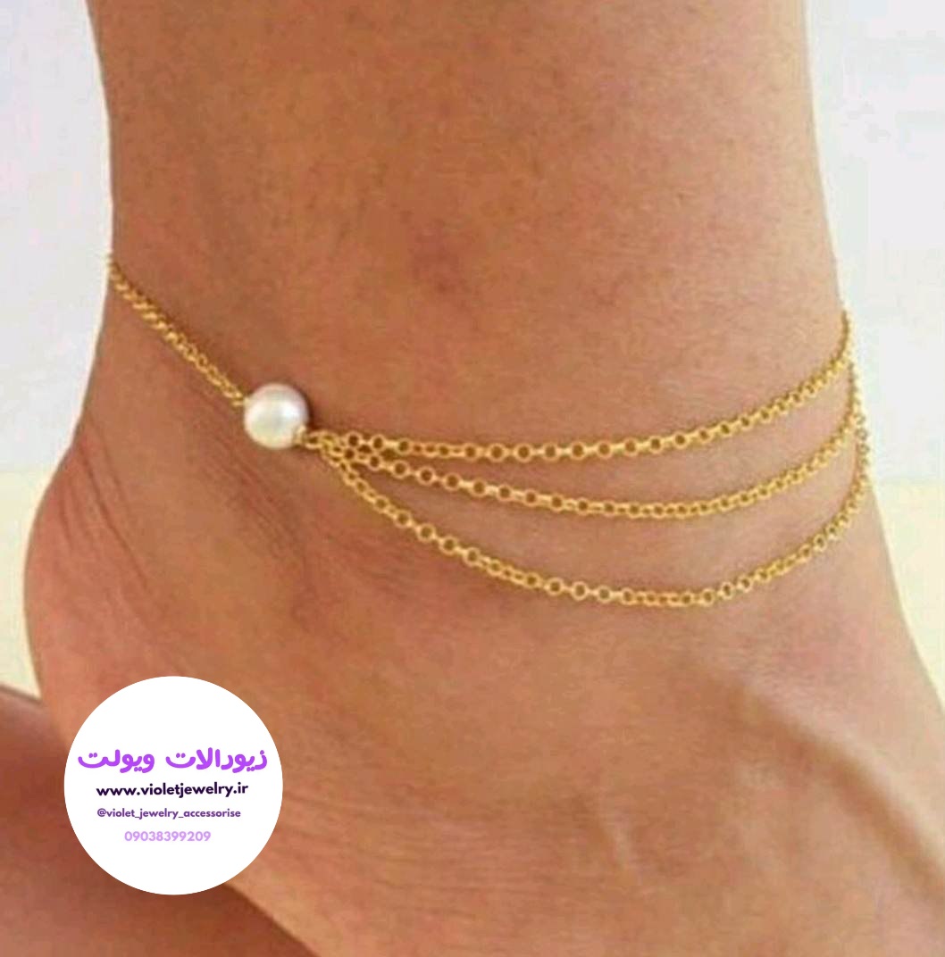 پابند استیل ساده طلایی و نقره ای
