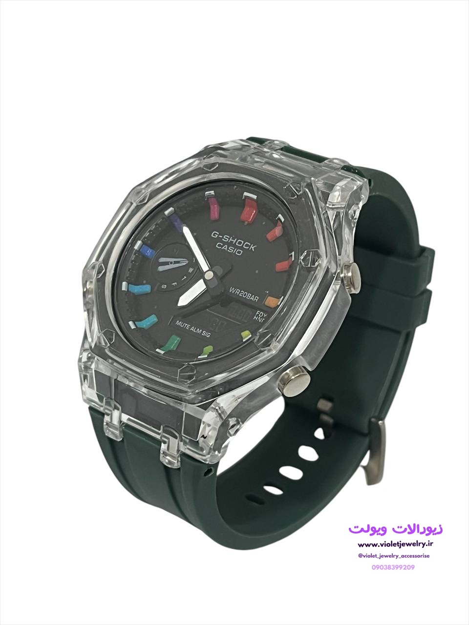 ساعت مچی برند کاسیو مدل G_shock رنگ یشمی کد ۲۰۶۲