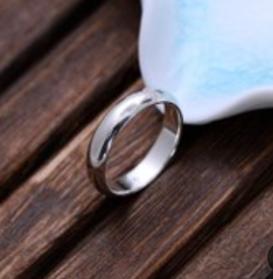 حلقه رینگ ساده جنس  نقره