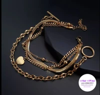 دستبند زنانه استیل ترکیی کارتیر کد ۱۴۰۲۱
